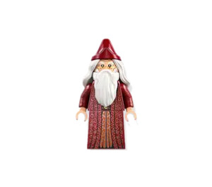 LEGO Albus Dumbledore met Donkerrood Robe en Hoed Minifiguur