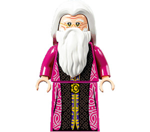 LEGO Albus Dumbledore met Magenta Robe met Rok Minifiguur