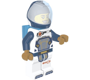 LEGO Astronaut met Dark Blauw Ruimtehelm en Jetpack Minifiguur