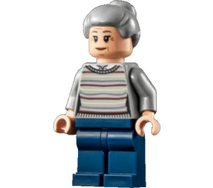 LEGO Aunt May met Grijs Trui Minifiguur