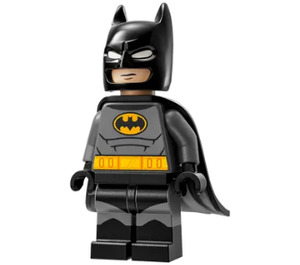 LEGO Batman met Dark Stone Grijs Pak en Geel Riem met Rigid Cape Minifiguur