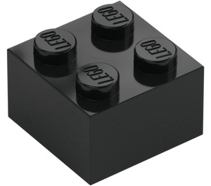 LEGO Zwart Steen 2 x 2 (3003 / 6223)