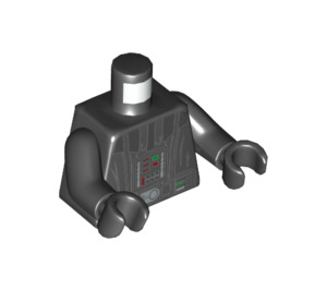 LEGO Darth Vader  Minifiguur Torso met Zwart Armen en Zwart Handen (973 / 76382)