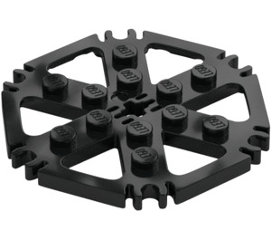 LEGO Technic Plaat 6 x 6 Hexagonal met Six Spaken en Clips (69984)