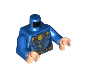 LEGO Blauw Ikaris Minifiguur Torso (973 / 76382)