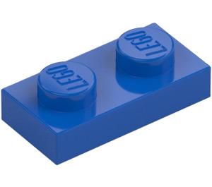 LEGO Blauw Plaat 1 x 2 (3023 / 28653)