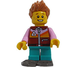 LEGO Boy met reddish Bruin Jack en Snowshoe Minifiguur