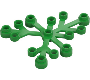 LEGO Fel groen Plant Bladeren 6 x 5 (2417)