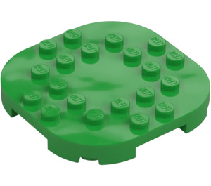 LEGO Plaat 6 x 6 x 0.7 Rond Semicircle (66789)