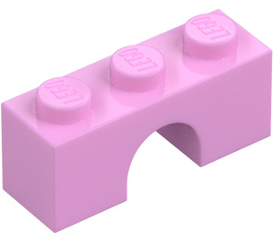 LEGO Fel roze Boog 1 x 3 (4490)