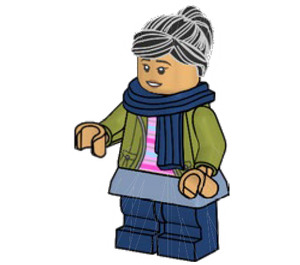 LEGO Cho Chang met Dark Blauw Sjaal Minifiguur