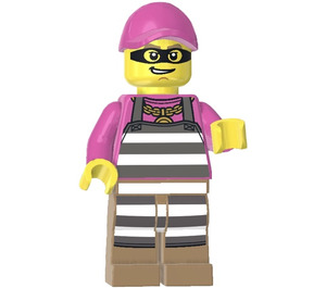 LEGO Crimineel met Dark Roze Minifiguur