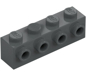 LEGO Donker steengrijs Steen 1 x 4 met 4 Noppen aan Eén Kant (30414)