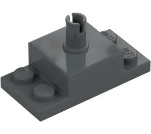 LEGO Donker steengrijs Steen 2 x 2 met Verticaal Pin en 1 x 2 Kant Plates (30592 / 42194)