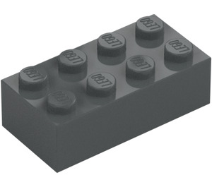 LEGO Donker steengrijs Steen 2 x 4 (3001 / 72841)