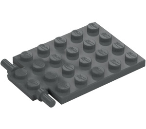 LEGO Donker steengrijs Plaat 4 x 6 Trap Deur (92099)