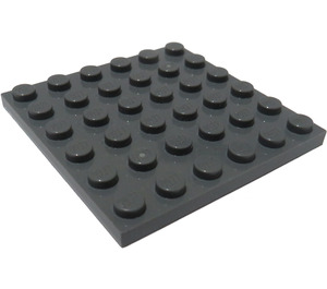 LEGO Donker steengrijs Plaat 6 x 6 (3958)