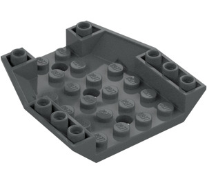 LEGO Donker steengrijs Wig 6 x 6 Omgekeerd (29115)