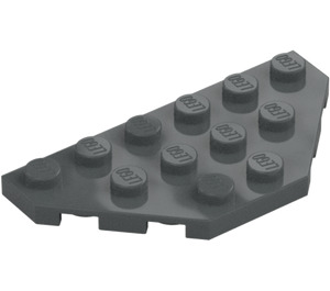 LEGO Donker steengrijs Wig Plaat 3 x 6 met 45º Hoeken (2419 / 43127)