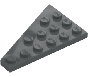 LEGO Donker steengrijs Wig Plaat 4 x 6 Vleugel Rechts (48205)