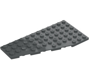 LEGO Donker steengrijs Wig Plaat 6 x 12 Vleugel Links (3632 / 30355)