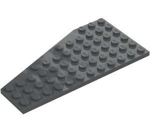 LEGO Donker steengrijs Wig Plaat 6 x 12 Vleugel Rechts (30356)