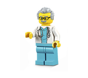 LEGO Arts met Medium azuurblauw Scrubs Minifiguur