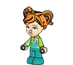 LEGO Ella met Groen Hoodie en Broek Minifiguur