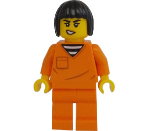 LEGO Vrouwelijk Boef met Zwart Haar Minifiguur