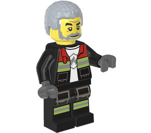 LEGO Brandweerman met Grijs Haar Minifiguur