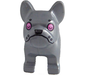 LEGO French Bulldog met Roze Ogen