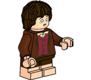 LEGO Frodo Baggins met Vleeskleur Feet Minifiguur