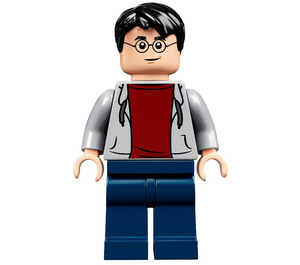 LEGO Harry Potter met Grijs Hoodie Minifiguur