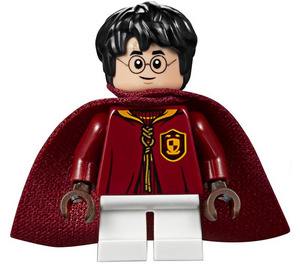 LEGO Harry Potter met Gryffindor Quidditch Uniform met Wit Korte benen Minifiguur