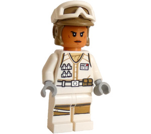 LEGO Hoth Rebel Trooper (Vrouwelijk) met Vleeskleur Hoofd Minifiguur