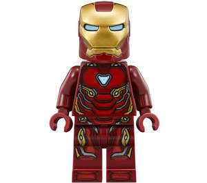 LEGO Iron Man met Mark 50 Pantser met Klein Helm Vizier  Minifiguur