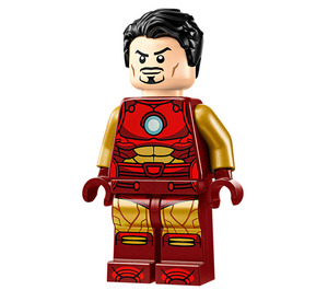 LEGO Iron Man met Parelmoer goud Armen en Haar Minifiguur