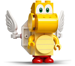 LEGO Koopa Troopa Paratrooper met Blauw lines aan code Minifiguur