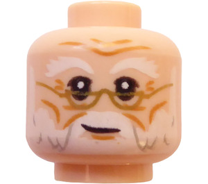 LEGO Licht vleeskleurig Albus Dumbledore Eenvoudig Hoofd (3626 / 79166)