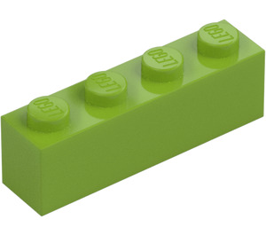 LEGO Limoen Steen 1 x 4 (3010 / 6146)