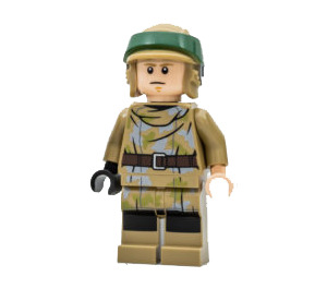 LEGO Luke Skywalker met Donker zandbruin Endor Kleding en Helm Minifiguur