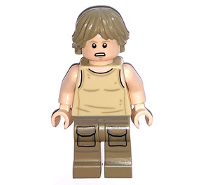 LEGO Luke Skywalker met Zandbruin Tank Top Minifiguur