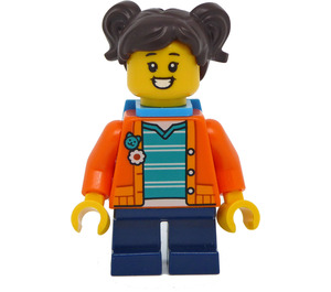 LEGO Madison - Oranje Coat en Rugzak Minifiguur