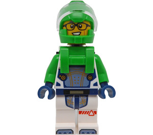 LEGO Mannelijk Astronaut met Groen Helm Minifiguur