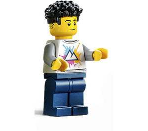 LEGO Mannelijk met Mountain Shirt Minifiguur