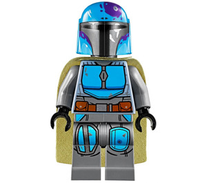 LEGO Mandalorian Tribe Warrior met Donker azuurblauw Helm Minifiguur