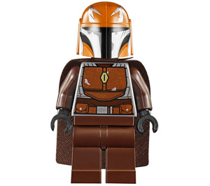 LEGO Mandalorian Tribe Warrior met Donkeroranje Helm Minifiguur