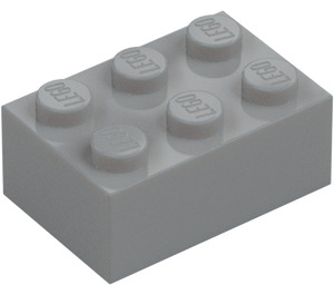 LEGO Medium steengrijs Steen 2 x 3 (3002)