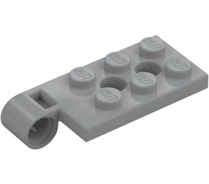 LEGO Medium steengrijs Scharnier Plaat Top 2 x 4 met 6 Noppen (43045)