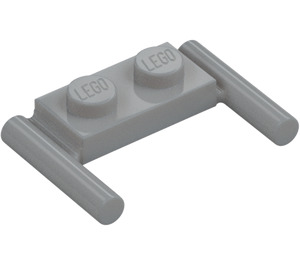 LEGO Medium steengrijs Plaat 1 x 2 met Handgrepen (3839)